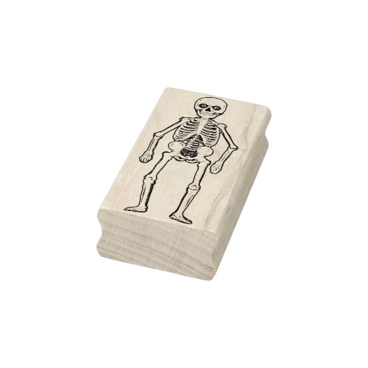 Vintages Halloween Skeleton Gummistempel (Stempel)