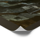 Vintages Halloween, Skeleton Violinist und Geister Poster (Ecke)