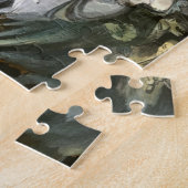 Vintages Halloween, Skeleton Violinist und Geister Puzzle (Seite)