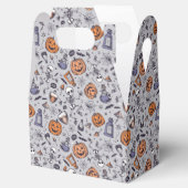 Vintages Halloween-Skelett und Potions-Muster Geschenkschachtel (Geöffnet)