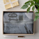 Vintages Halloween-Skull und Crow-Dekoupage Seidenpapier (Geschenk)