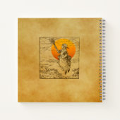 Vintages Halloween-SpiralNotebook Notizblock (Rückseite)