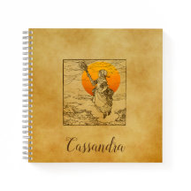 Vintages Halloween-SpiralNotebook