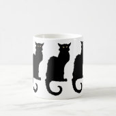 Vintages Halloween, spöttische Jugendstil-Schwarzk Kaffeetasse (Mittel)