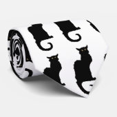 Vintages Halloween, spöttische Jugendstil-Schwarzk Krawatte (Gerollt)