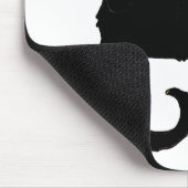 Vintages Halloween, spöttische Jugendstil-Schwarzk Mousepad (Ecke)