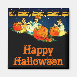 Vintages Halloween Square Magnet
