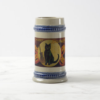 Vintages Halloween Stein Bierglas
