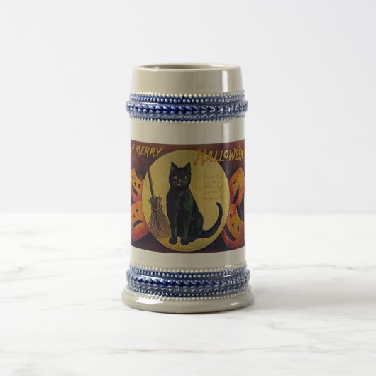Vintages Halloween Stein Bierglas (Mittel)