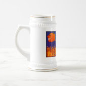 Vintages Halloween Stein Bierglas (Links)