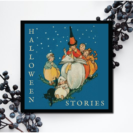 Vintages Halloween Storytime Kleine Hexenkatze