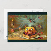 Vintages Halloween-Tisch Postkarte (Vorne/Hinten)