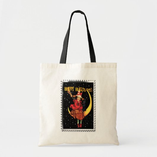 Vintages Halloween Tote Bag Tragetasche (Vorne)