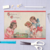 Vintages Halloween Viktorianisch Edwardian Decoupa Seidenpapier (Handwerk)