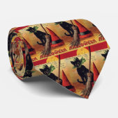 Vintages Halloween von Ellen Clapsaddle, Black Cat Krawatte (Gerollt)
