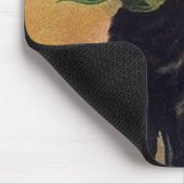 Vintages Halloween von Ellen Clapsaddle, Black Cat Mousepad (Ecke)