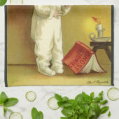 Vintages Halloween von Ellen Clapsaddle, Ghost Sto Geschirrtuch (Gefaltet)