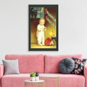 Vintages Halloween von Ellen Clapsaddle, Ghost Sto Leinwanddruck (Insitu (Wohnzimmer))