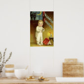 Vintages Halloween von Ellen Clapsaddle, Ghost Sto Poster (Küche)