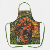 Vintages Halloween Zombies, Graffiti Street Art Schürze (Vorderseite)