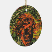 Vintages Halloween Zombies, Grafitti Street Art Keramikornament (Rechts)