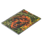 Vintages Halloween Zombies, Grafitti Street Art Notizblock (Linke Seite)