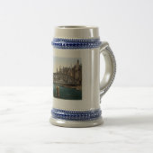 Vintages Hamburg, Deutschland 1890's Bierglas (VorderseiteRechts)