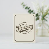 Vintages Hamburg Postkarte (Stehend Vorderseite)