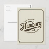 Vintages Hamburg Postkarte (Vorne/Hinten)