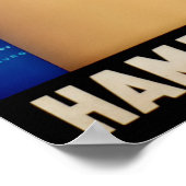 Vintages Hamburger Schiff-Poster Poster (Ecke)