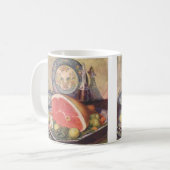 Vintages Hammabendessen mit grünen Bohnen und Kart Kaffeetasse (Vorderseite Links)