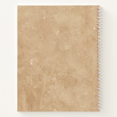 Vintages handgefertigtes Notebook Notizblock (Rückseite)