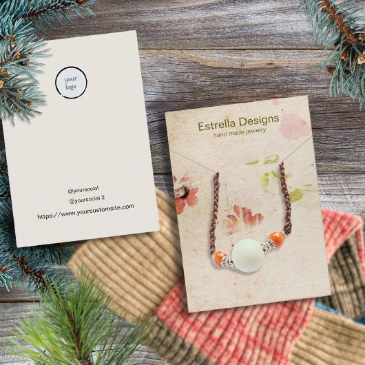 Vintages handgefertigtes Papier - Netzklasseanzeig Telefonnummerkarte