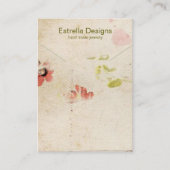 Vintages handgefertigtes Papier - Netzklasseanzeig Telefonnummerkarte (Vorderseite)