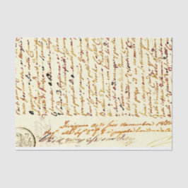 Vintages handgeschriebenes Dokument-Testpapier Seidenpapier