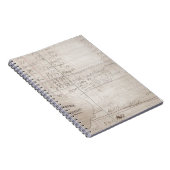 Vintages handgeschriebenes Hauptbuch Notizblock (Rechte Seite)