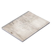 Vintages handgeschriebenes Hauptbuch Notizblock (Linke Seite)