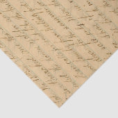 Vintages handgeschriebenes Skript Seidenpapier (Ausschnitt)