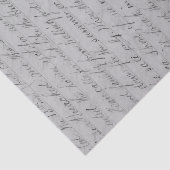 Vintages handgeschriebenes Skript Seidenpapier (Ausschnitt)