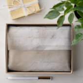 Vintages handgeschriebenes Skript Seidenpapier (Geschenk)