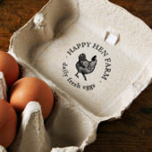 Vintages handgezeichnet Henneneier Permastempel