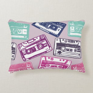 Vintages handgezeichnet nahtloses Muster mit alter Dekokissen