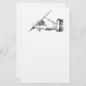 Vintages Handschreiben Briefpapier (Vorne/Hinten)