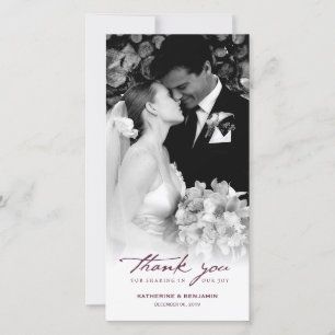 Vintages Handschrifts-Skript-klassische Dankeskarte