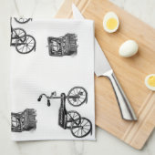 Vintages Handtuch aus der Fahrradküche (Viertel Falte)