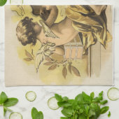 Vintages Handtuch aus der Fahrradküche (Gefaltet)