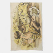 Vintages Handtuch aus der Fahrradküche (Vertikal)