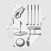 Vintages Handtuch für die Sammlung von Golfelement (Insitu)