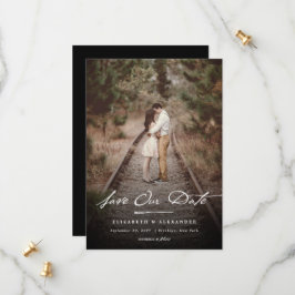 Vintages Handwriting-Skript Einfaches und elegante Save The Date