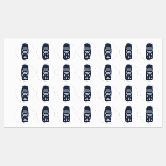 Vintages Handy Etiketten (Blatt)